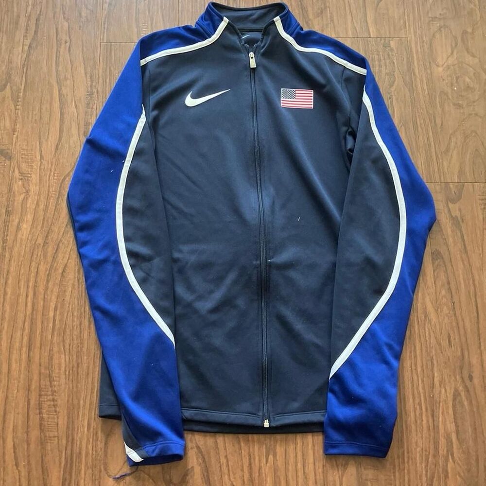 Nike Men's Blue and Navy Jacket